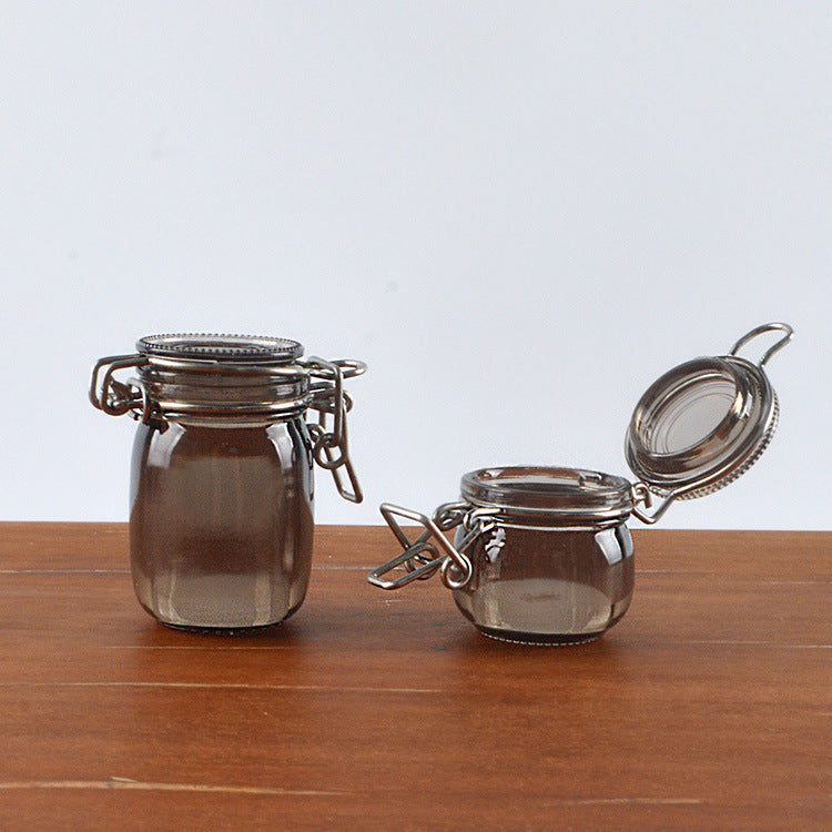 Wholesale 6 points doll house BJD miniature transparent storage tank simulation scene plastic bottle sealed tank storage tank model